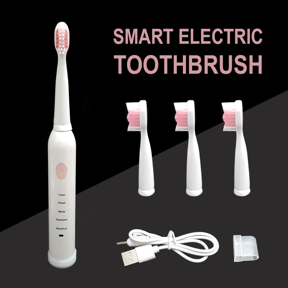 Sikat Gigi Elektrik USB Smart Electric Toothbrush Rechargeable SA-86