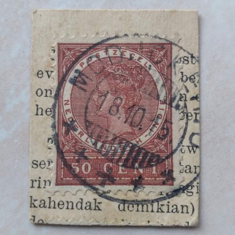 

Perangko Prangko Kuno 50 Ct Ned Indie 1902-1909 Cap Pos Bagus