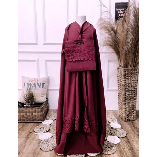 Mukena anak tanggung khadijah / mukena polos anak tanggung / mukena khadijah katun micro