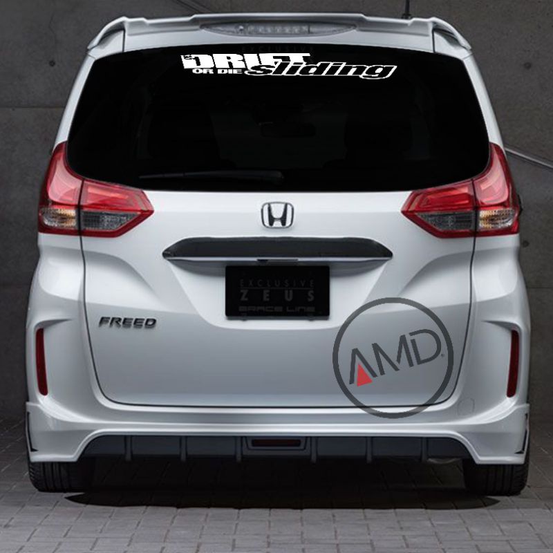 Stiker kaca depan sticker mobil stiker belakang mobil DRIVE SLIDING JDM