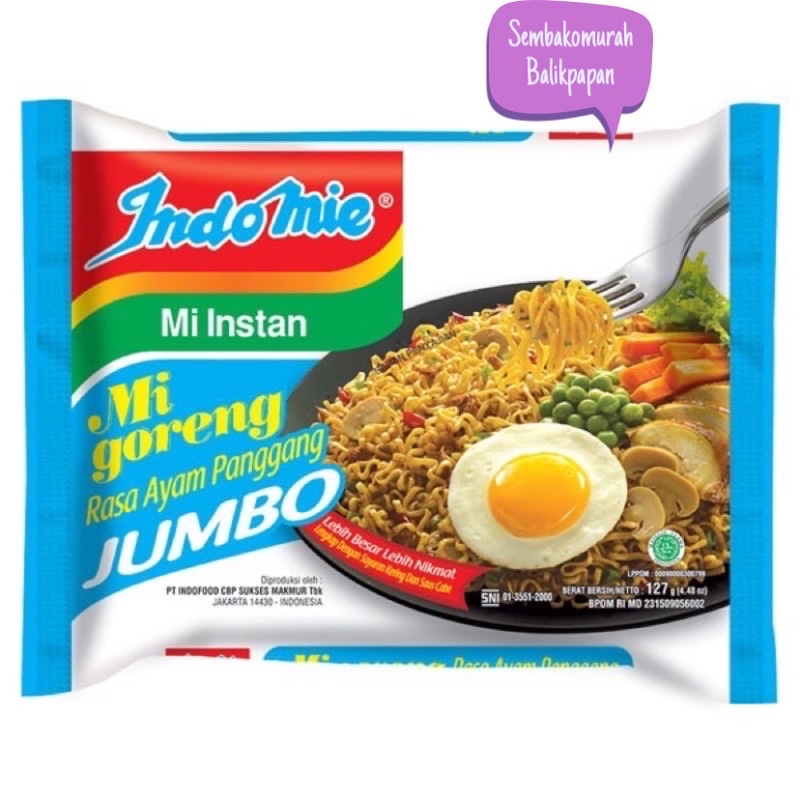 

Indomie Jumbo Goreng 128 G