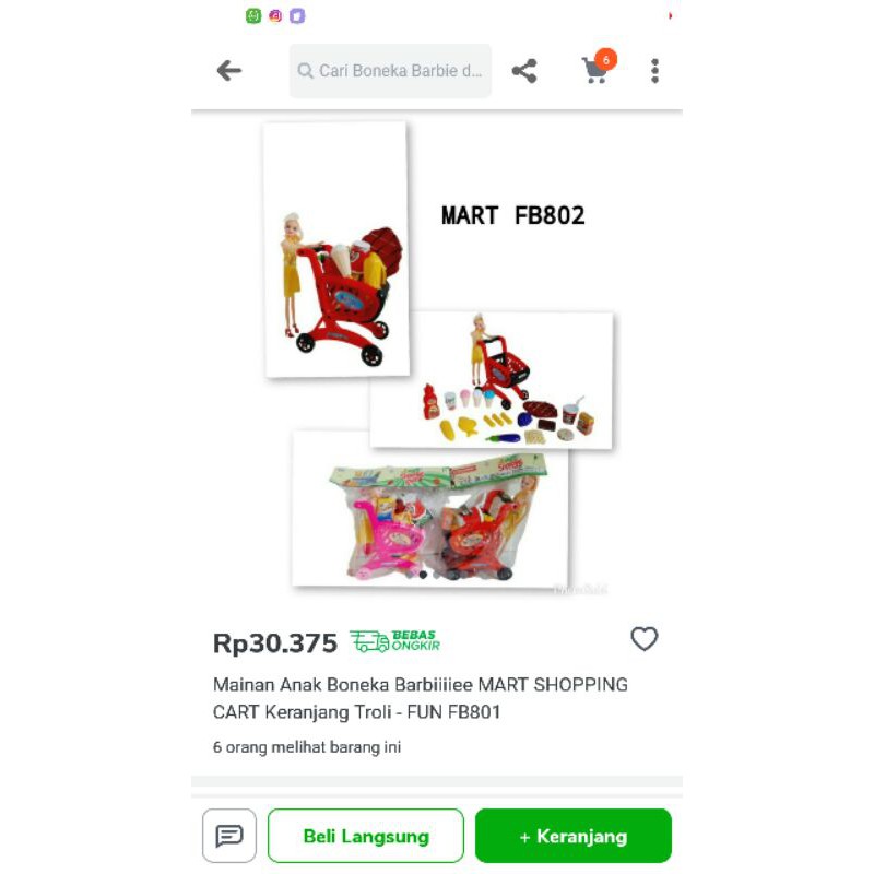 Mart shopping mainan anak perempuan belanja eskrim ice cream sayuran mini market mall troli