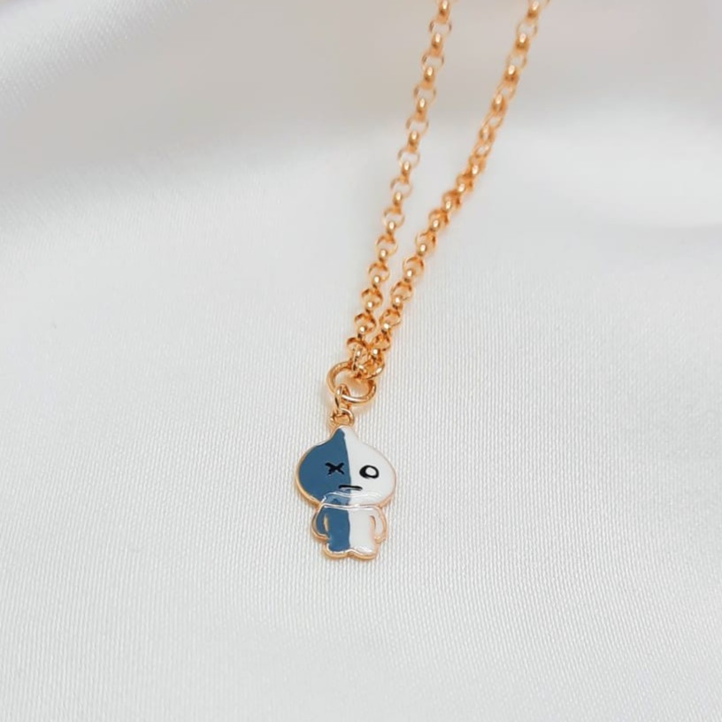 Kalung Anak Emas Muda Model Karakter Van BT21(TKKSTEMK/TKKSTETK)