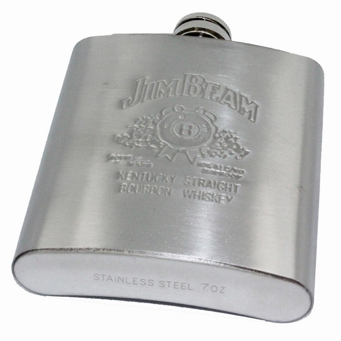 Jim Beam Botol Minum Wine Whiskey Hip Flask 7oz