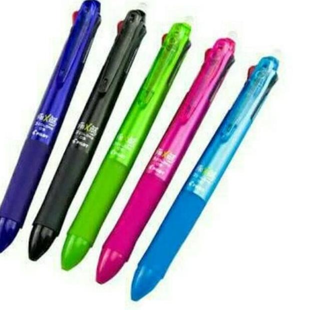 

☚ PILOT FRIXION 3 IN 1 !!! IMPOR JEPANG BISA DIHAPUS (0,5) - Merah Muda ➭