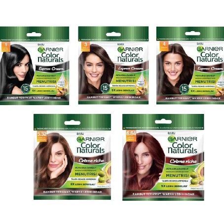 ☘️ CHAROZA ☘️ GARNIER Color Naturals | Semir cat pewarna rambut Color Naturals Ultra Color Sachet