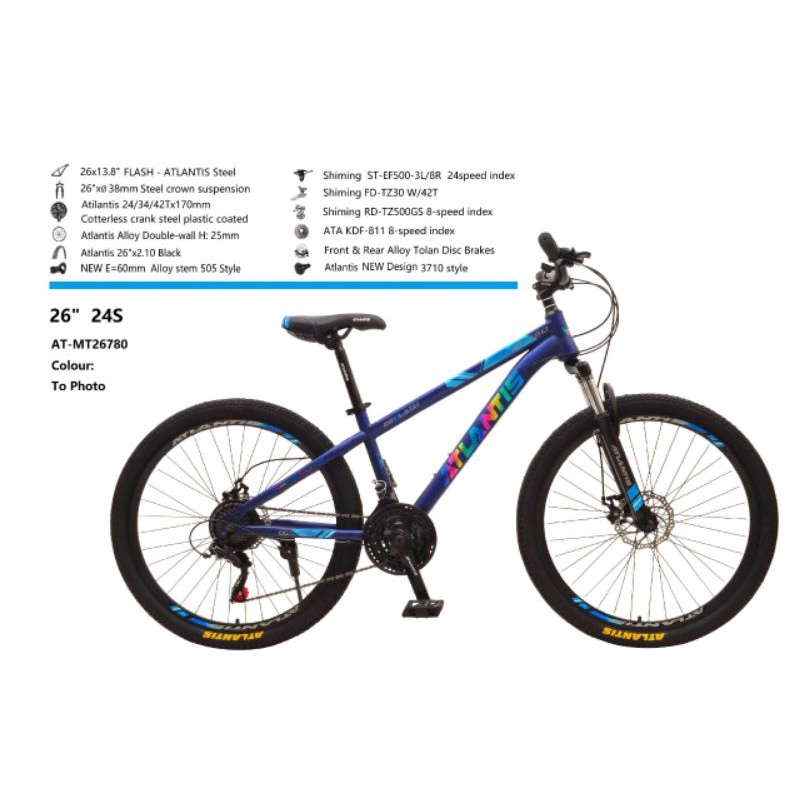 Sepeda gunung MTB Atlantis 26/ 27.5 inch