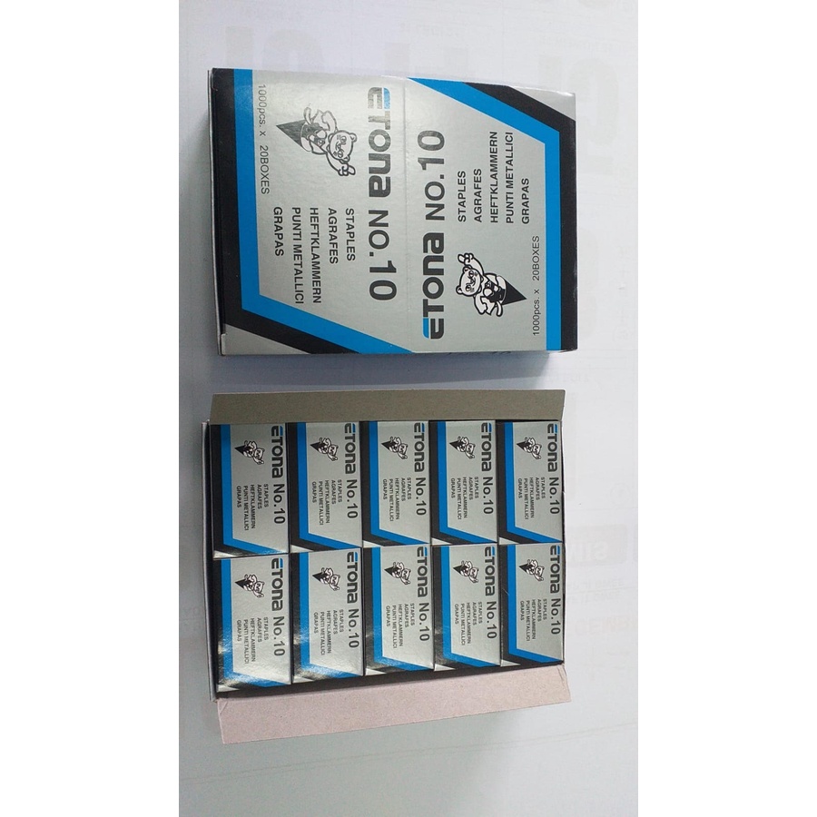 20 pak STAPLES ETONA no 10 harga distributor