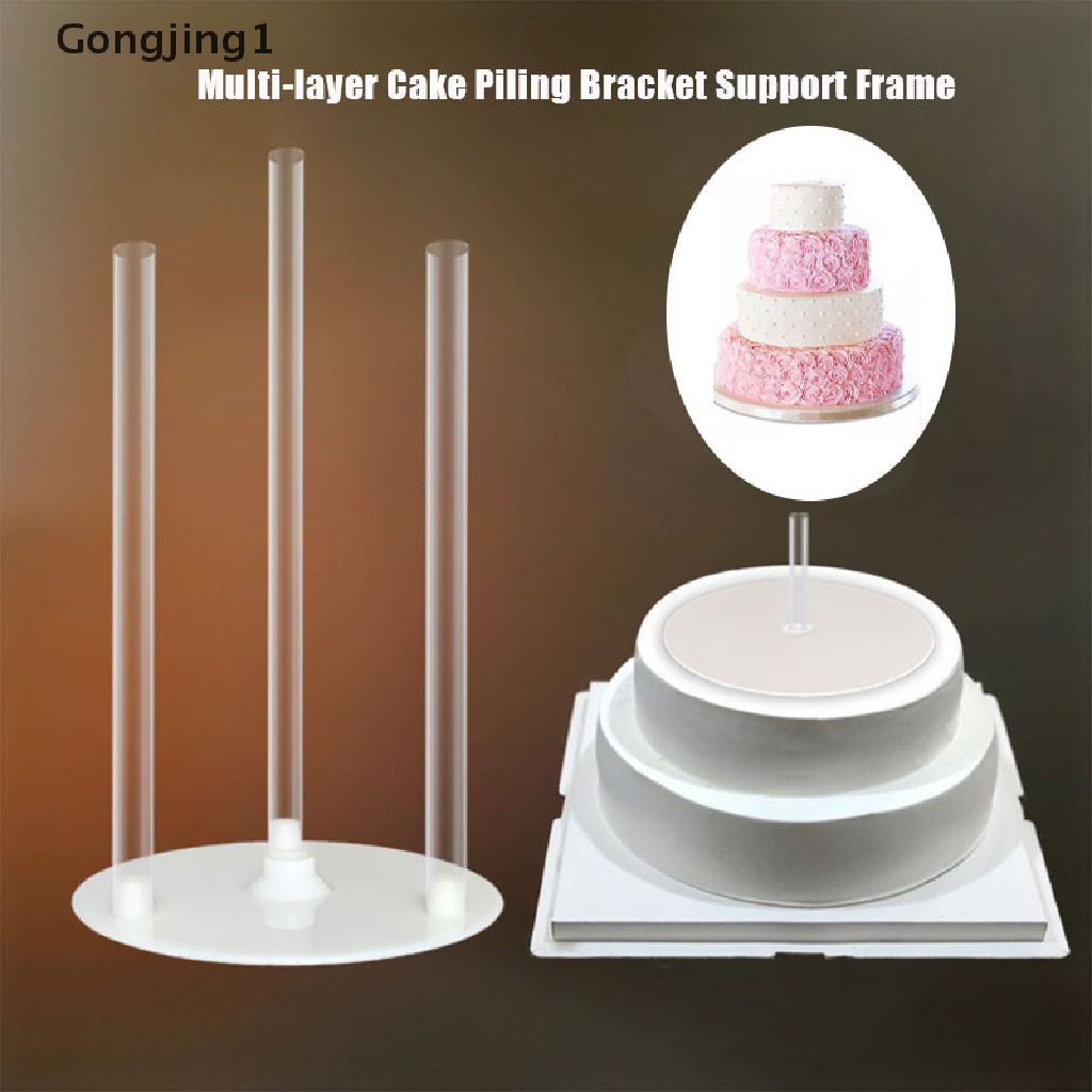 Gongjing1 Stand Holder / Dudukan Penyangga Kue / Dessert Model Tumpuk Praktis Diy Untuk Dapur