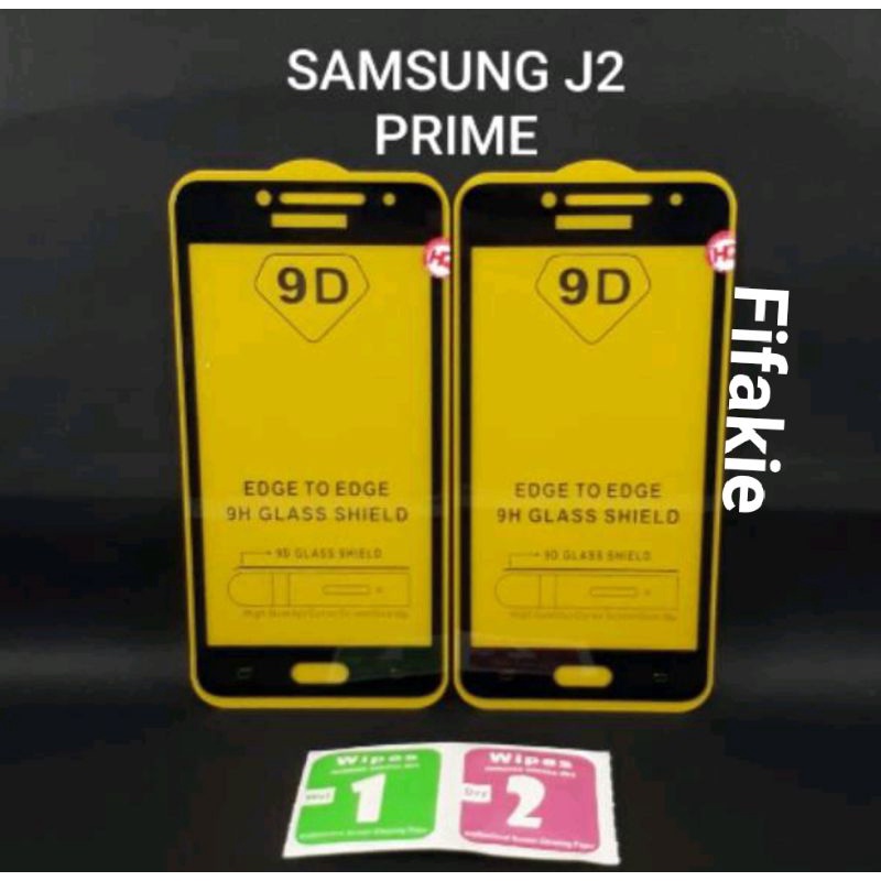 TEMPER GLASS KACA TYPE SAMSUNG J2 PRIME ANTI GORES KACA FULL LAYAR PELINDUNG LAYAR HANDPHONE