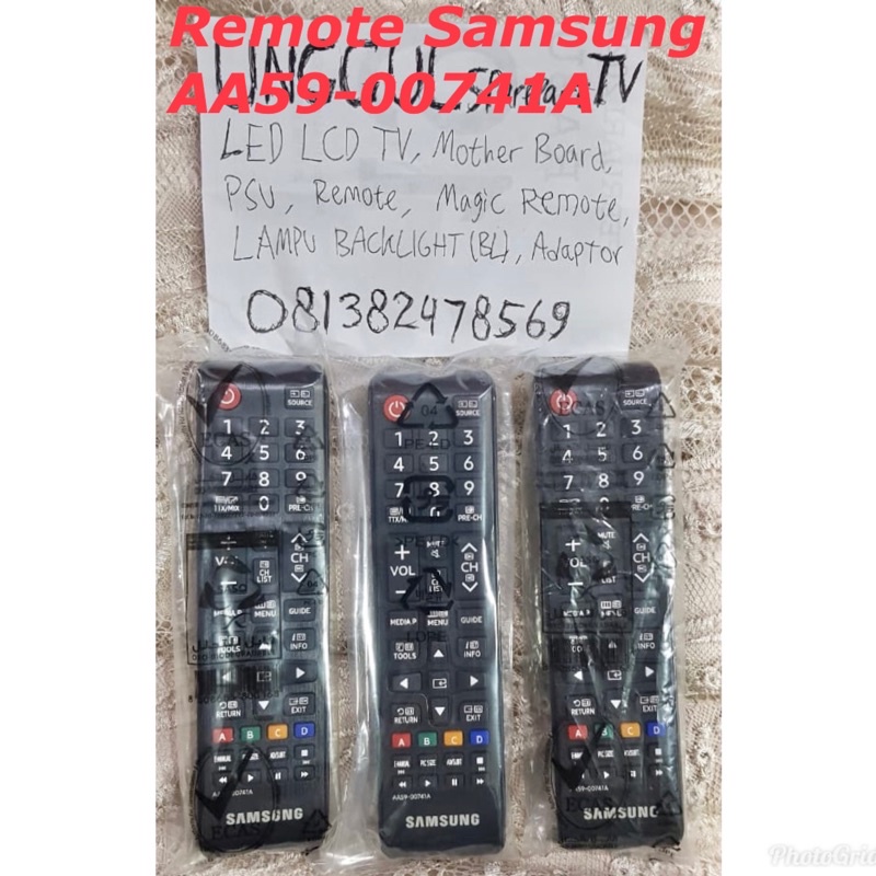 Remote remot TV Samsung LED LCD SMART TV ORIGINAL AA59-00741A