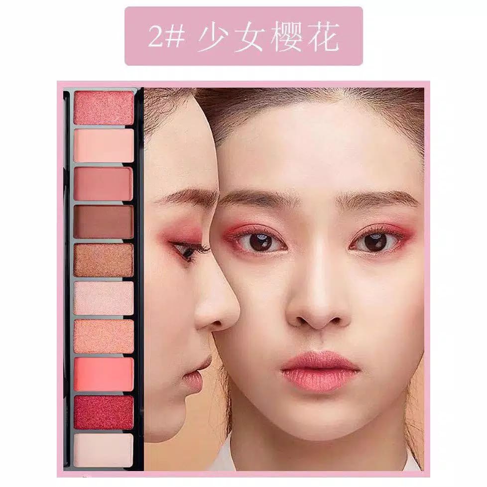 HK9999-LAMEILA Fashion Matte Eyeshadow Pallet Korean Style Makeup 10 Warna