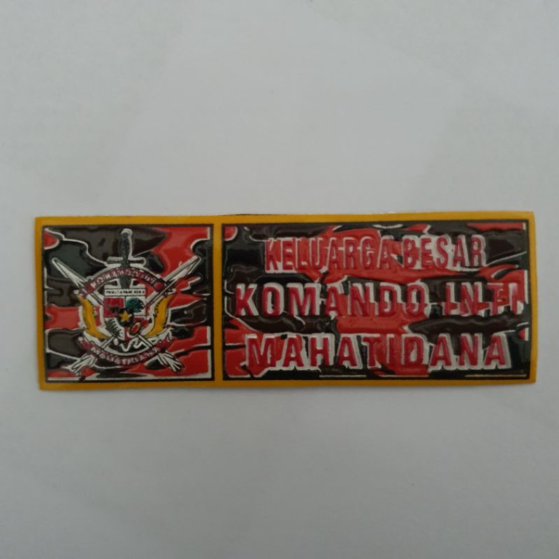 STICKER EMBOS PLAT NO LOGO PP (PEMUDA PANCASILA)KOMANDO INTI LORENG/STIKER TIMBUL LOGO PP