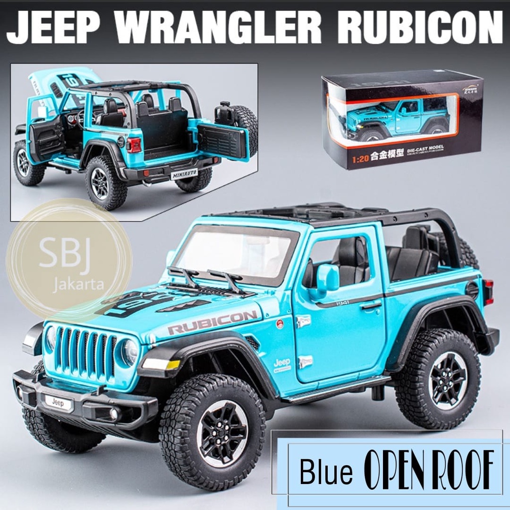 DIECAST MINIAUTO MOBIL JEEP RUBICON WRANGLER 1941 skala 1:20