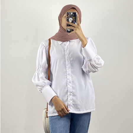 BEFAST - ZEC Blouse KANZEALEA / Thalia Basic Kemeja / Kemeja Wanita Casual / Kemeja Kantor / Atasan Wanita OOTD / Kemeja Kekinian