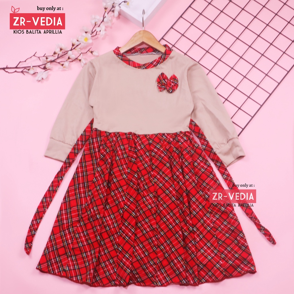 Tunik Nesya 5-6 Tahun / Long Dress Panjang Anak Perempuan Baju Ngaji Cewek Grosir Import