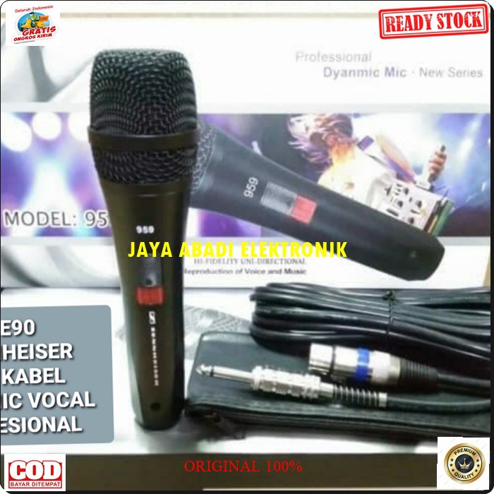 G90 SENHEISER MIK BESI METAL KABEL MIKROPHONE KARAOKE DYNAMIC PROFESIONAL PRO KABEL GOLDEN LEGENDARY GOLD SONG MUSIK SENHEIZER AUDIO SOUND  SYSTEM PENGERAS SUARA LEGENDARIS BISA SEGALA JENIS AUDIO SOUND TANPA PAKAI BATERAI TINGGAL COLOK SAJA LANGSUNG NYAL