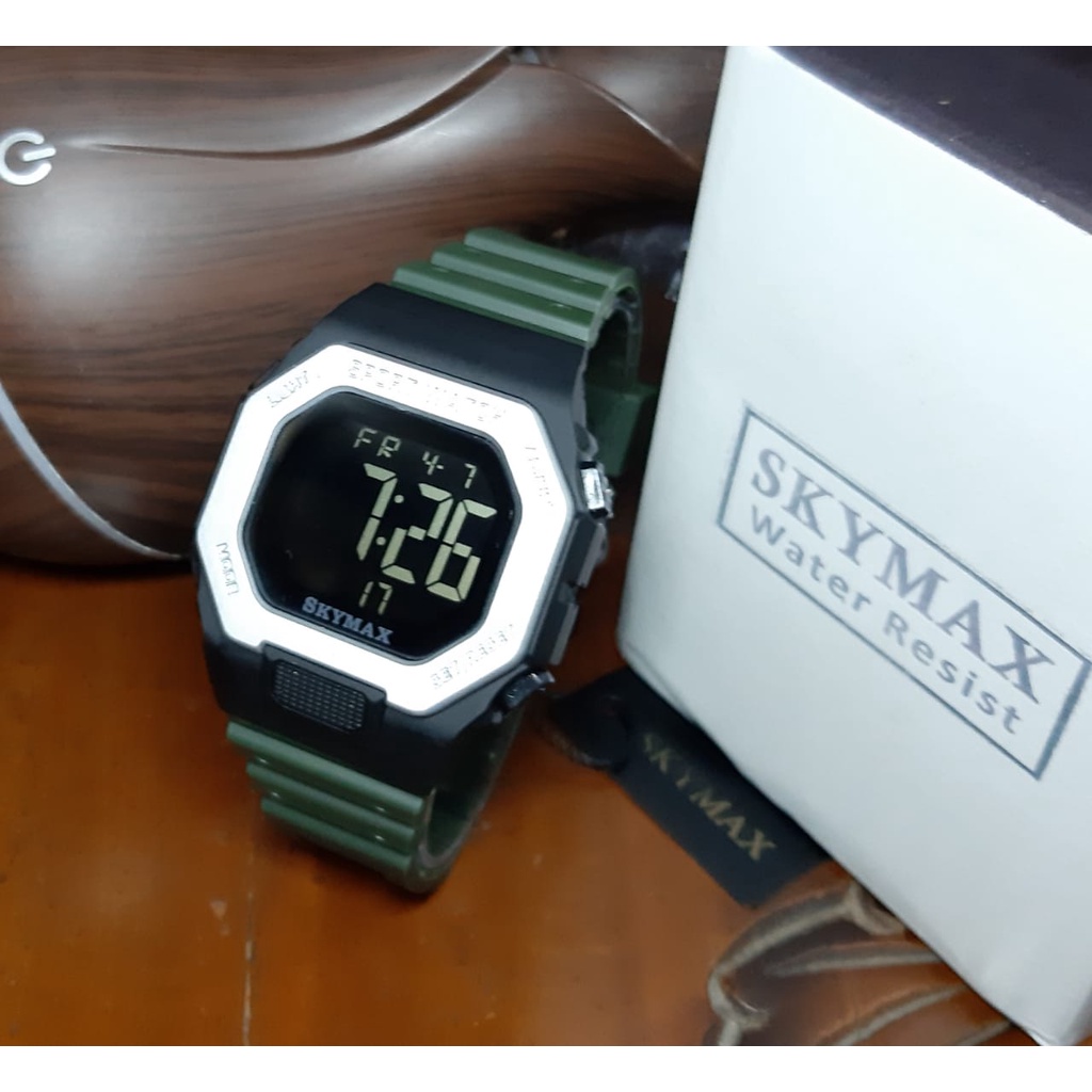 Jam tangan pria &amp; wanita SKYMAX ORIGINAL WR tahan air 3ATM bisa dipake berenang