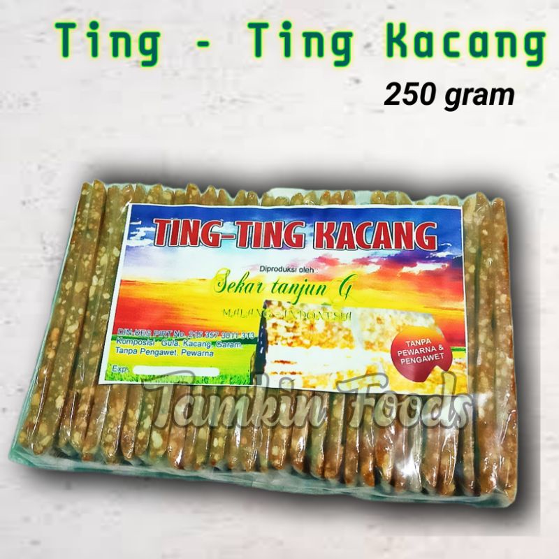 

Ting Ting Kacang Tanah Gula Merah Teng Teng Enting Permen Kacang Wijen Mayada Gula 250 g