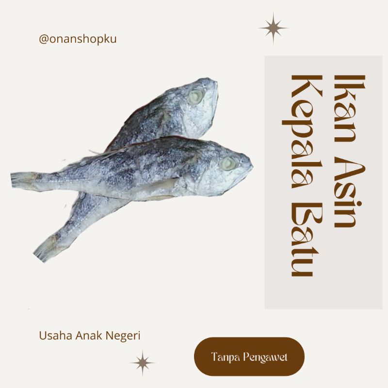 

Ikan Asin Kepala Batu 250g