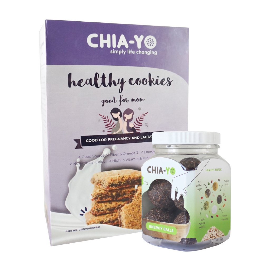 

Chiayo Healthy Cookies for Mom (Good for Pregnancy & Lactation) + Chia Ball Cup