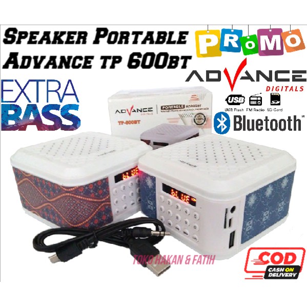 Speaker ADVANCE TP600BT - Speaker bluetooth advance tp 600 bt~THF