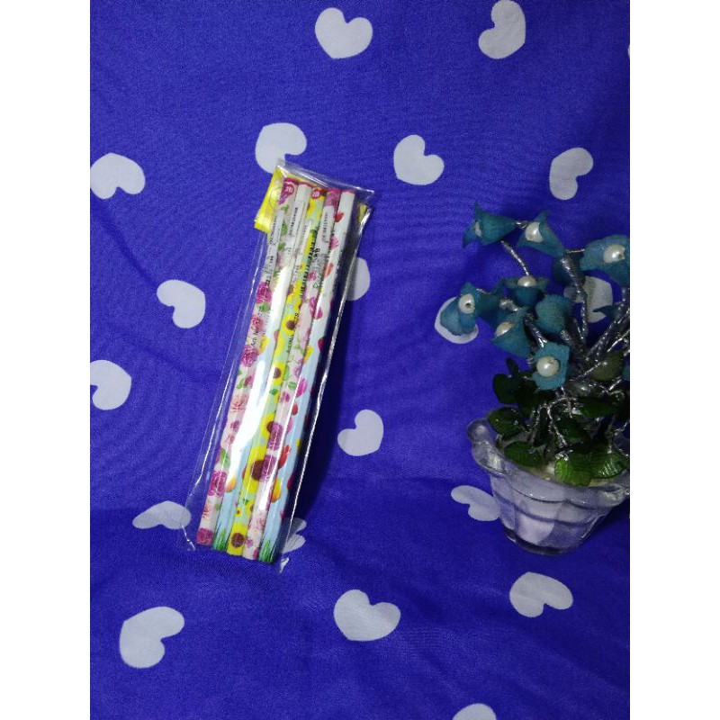

paket pensil gambar bunga