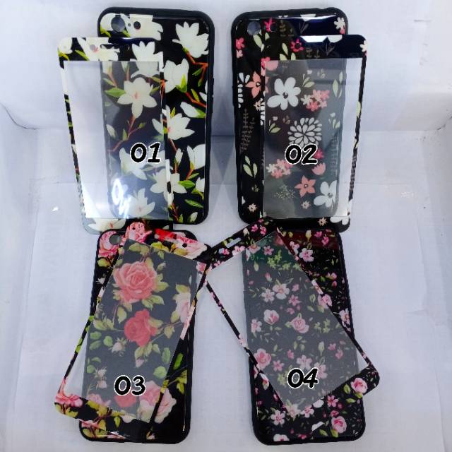 Case kaca gambar + anti gores Oppo A71