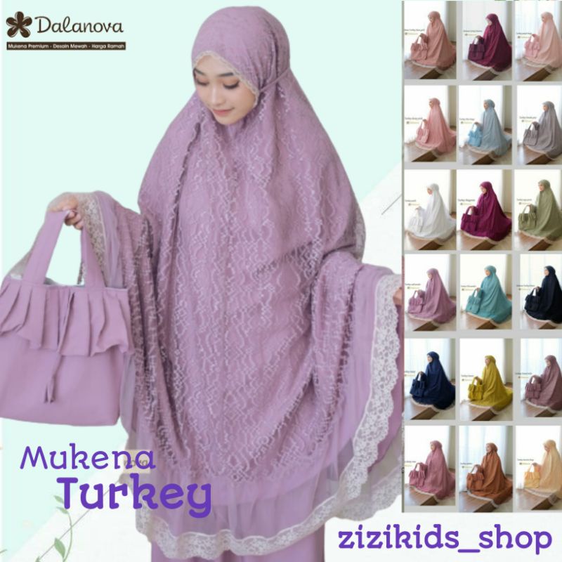 Mukena Turkey Dalanova Original Mukena Tile Mewah Mahar Pernikahan Hantaran Lamaran