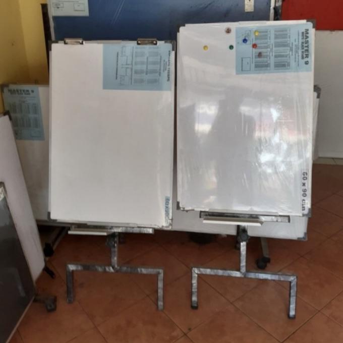 

---Terbartu--- papan tulis whiteboard flipchart uk 60x90 magnetic