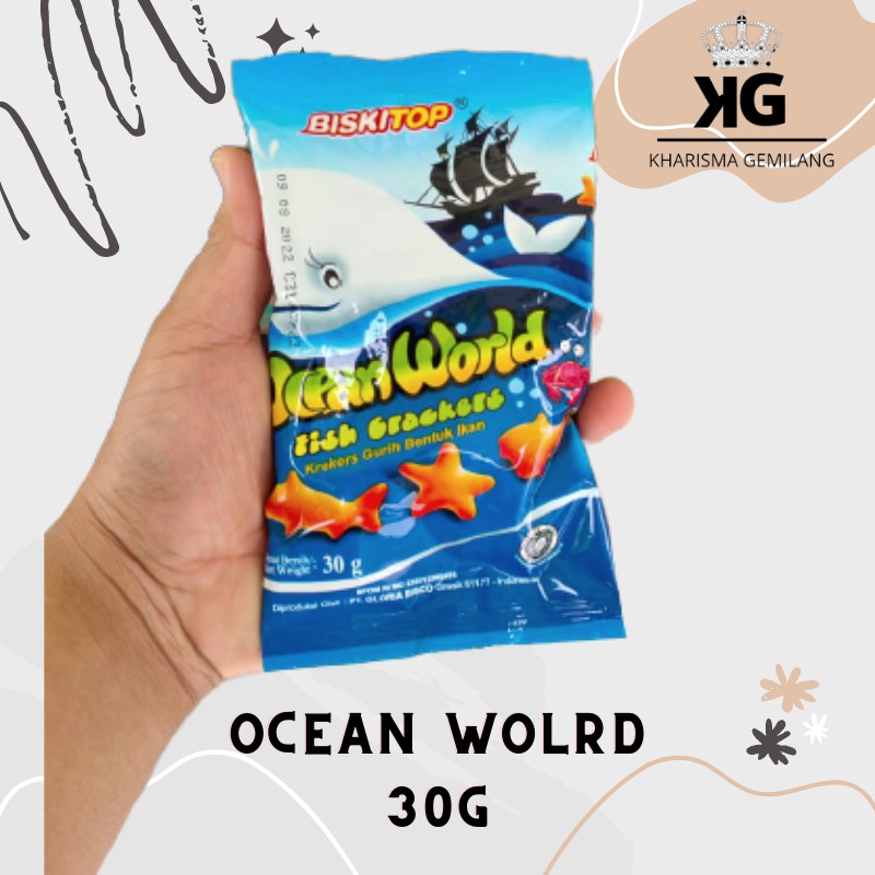 

BISKITOP - OCEAN WORLD 30Gr biskuit imut lucu enak bergizi bentuk hewan laut