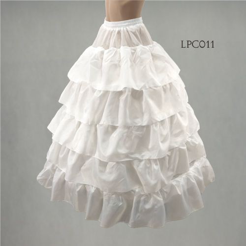 [STOK TERABATAS] PETTICOAT GAUN PENGANTIN ROK PENGEMBANG 4 RING 5 LAYER LPC011