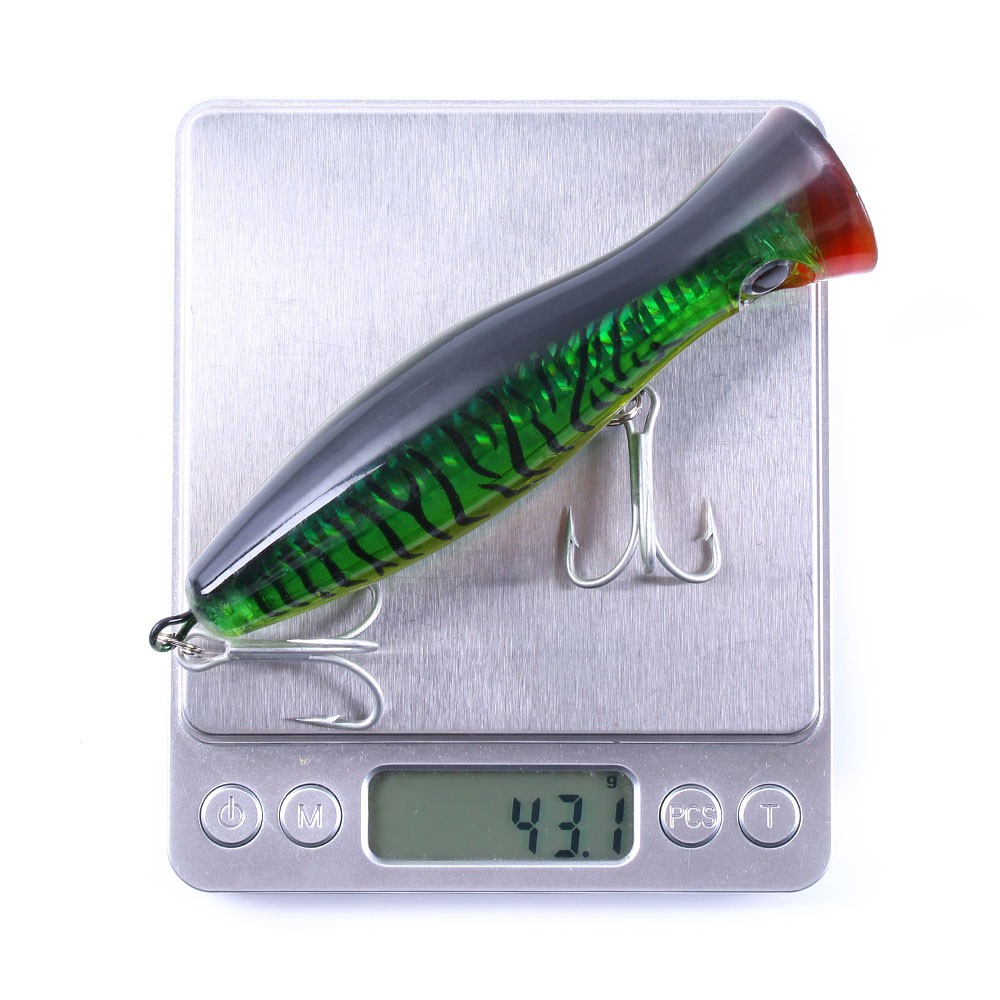 HENGJIA 18Pcs Popper minnow umpan pancing swimbait fishing lure ikan outdoor fishing tackle