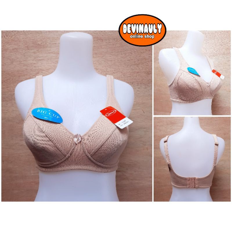 Bra jumbo busa tipis tanpa kawat bra Sorex 01008