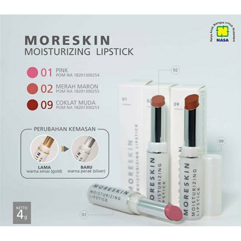 MORESKIN MOISTURIZING LIPSTICK NASA LIPSTICK MORESKIN NASA