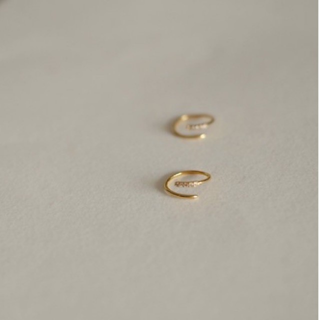 Ark.co - Gia earrings (bar, gold, silver, rosegold, x) anting ulir minimalis