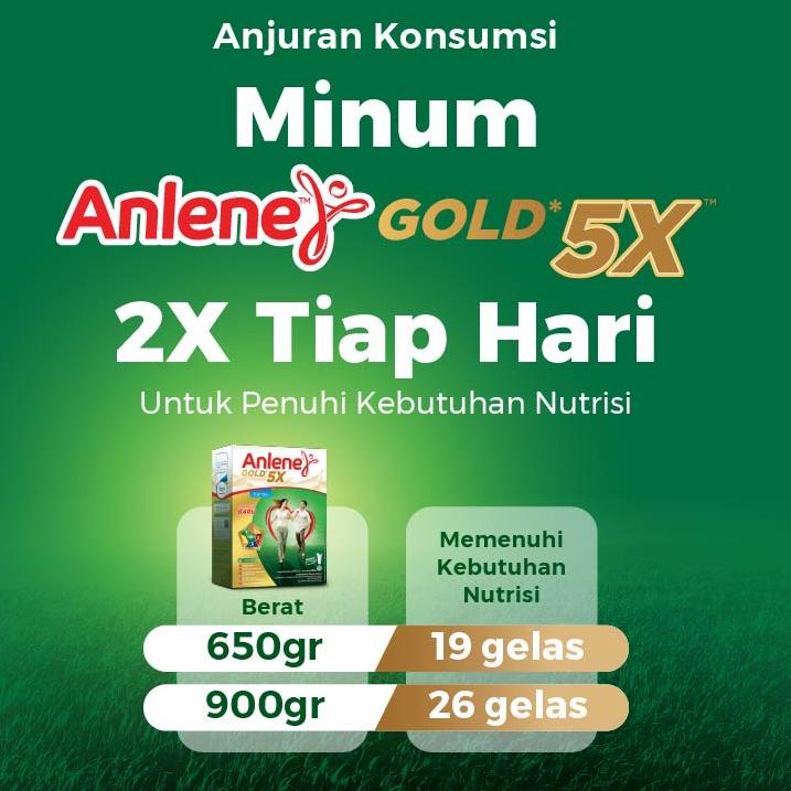 

(PROMO HRK70) Anlene Gold 5X Susu Bubuk Original 640g - Nutrisi Tulang, Sendi, dan Otot ☆