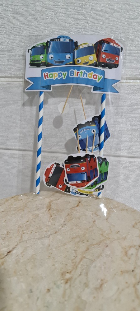 Hiasan Kue Cake Topper Birthday C1 Ariel Isi 7