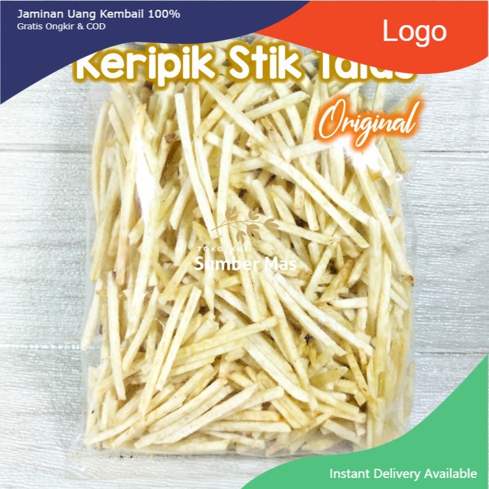 

MAKANAN KHAS SNACKS KERIPIK STIK TALAS PUTIH ORIGINAL / SNACK KRIPIK TALAS RENYAH KILOAN - 1 kg