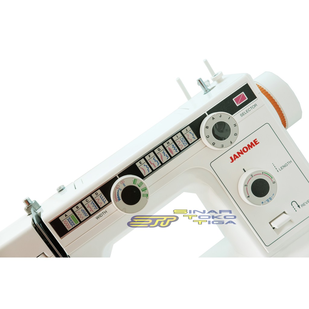 JANOME NS 385 MESIN JAHIT SEMI PORTABLE BODI BESI FLATBED NS385