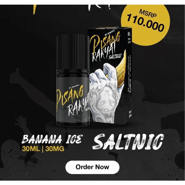 PISANG RAKYAT SALT NIC 30ML BANANA ICE 30MG