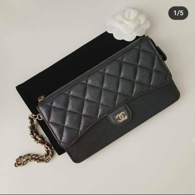 chanel long wallet