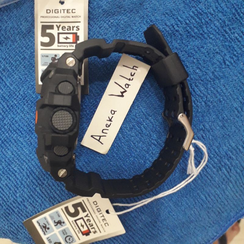 Digitec original DG-2064T rubber hijau army dan black full digital