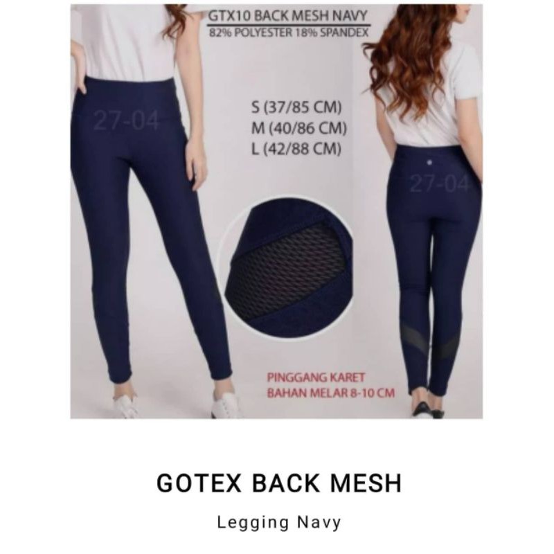 Gotex Navy Mesh Legging size S