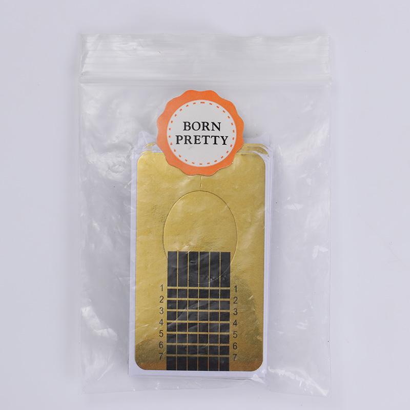 1 Sheet Nail Form For Acrylic UV Gel Tips Extension Gold Professional Nail Art Manicure Design Tools