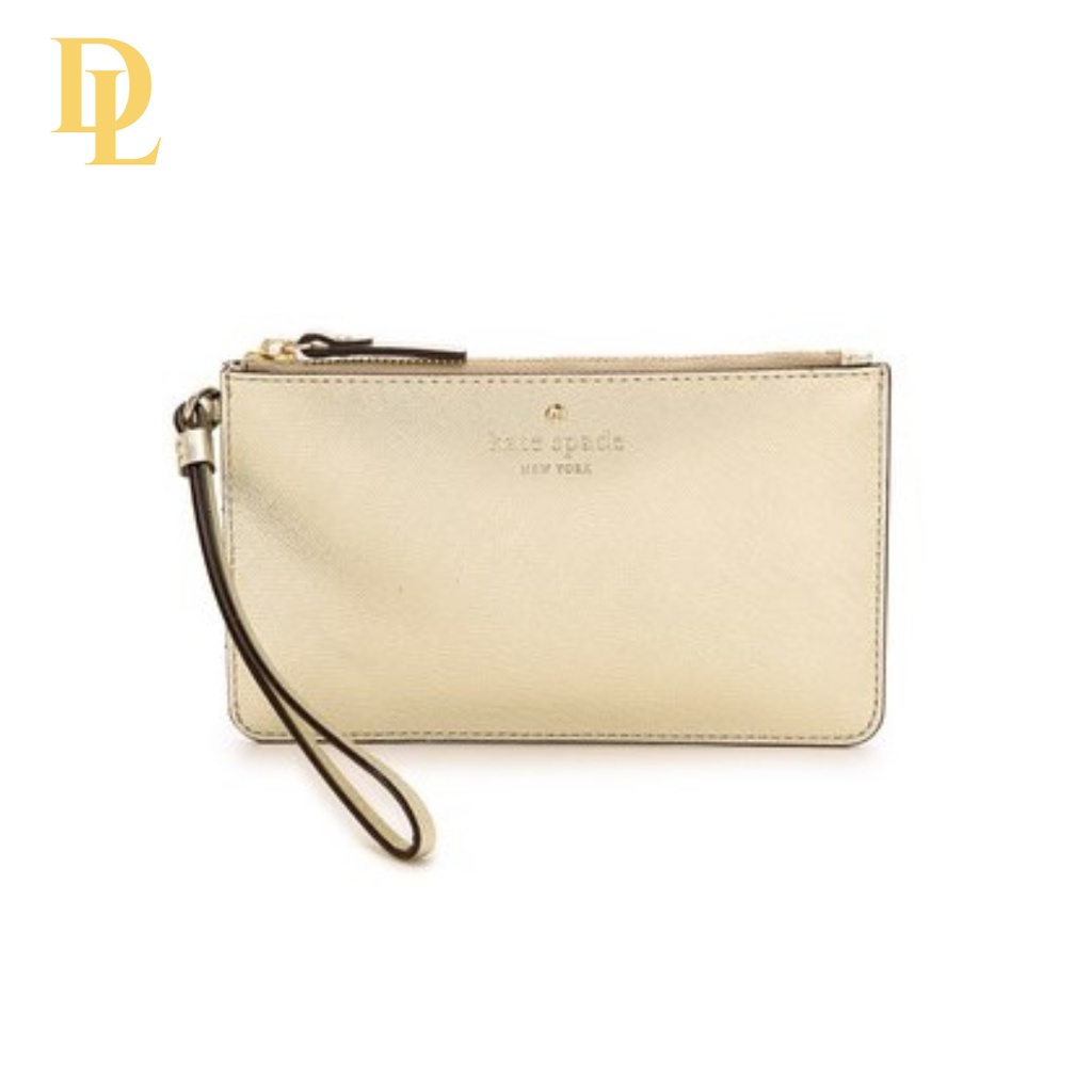 Kate Spade Slim Bee Wristlet / Pouch White Cream