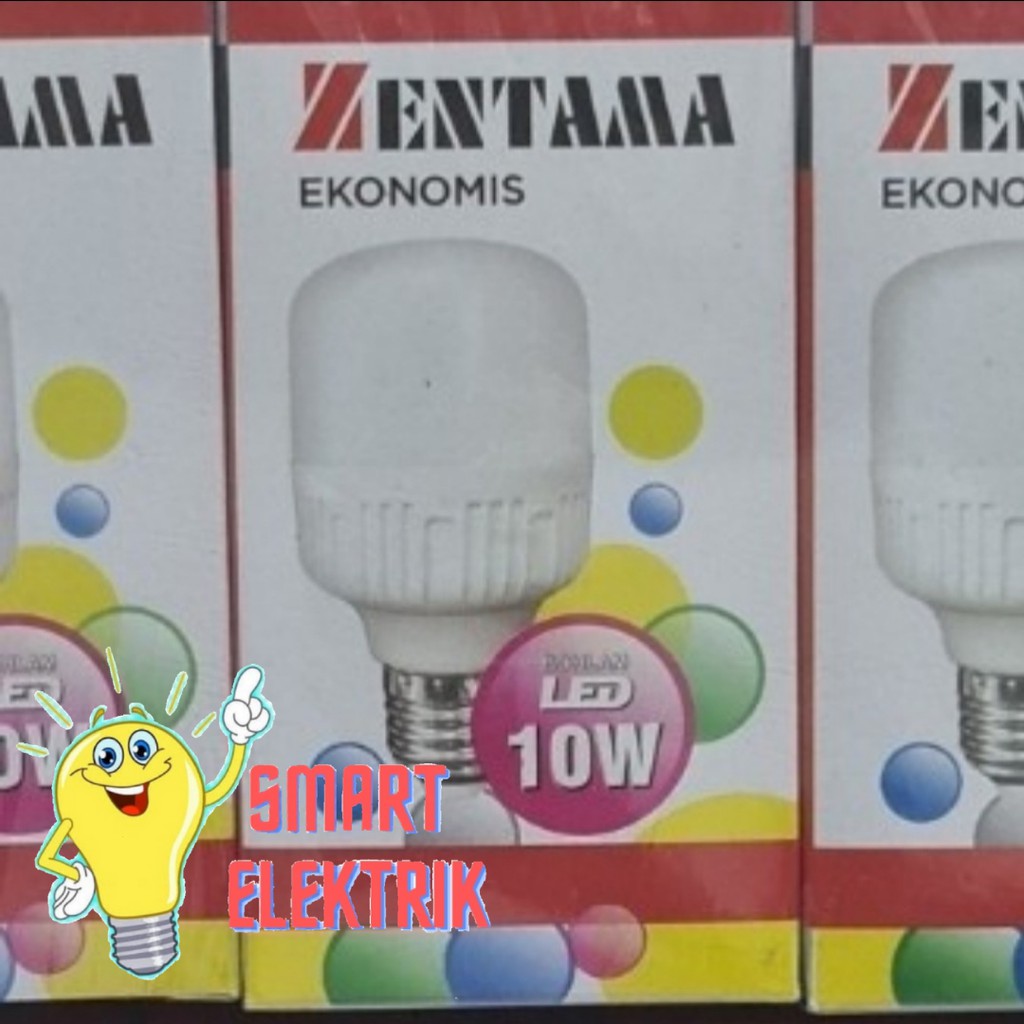 Lampu Bohlam MURAH LED Kapsul ZENTAMA Daya 10Watt