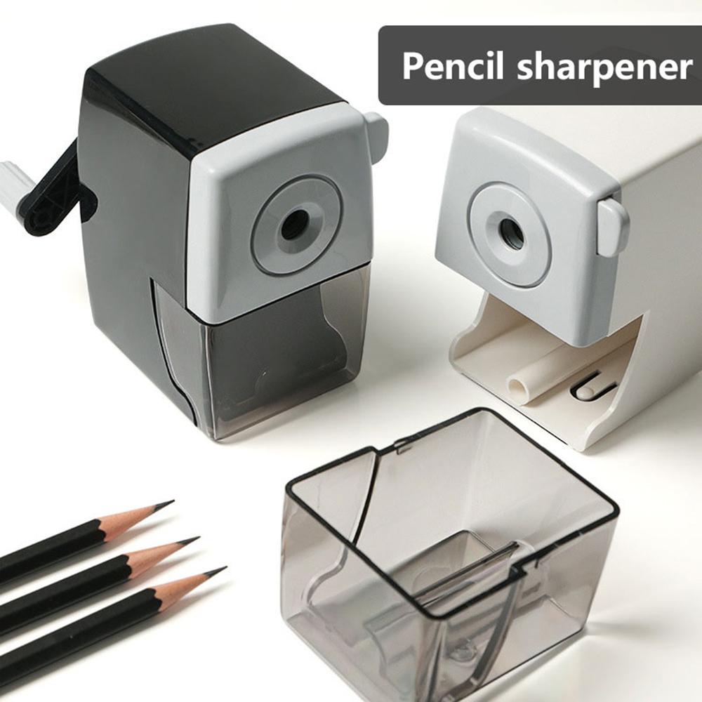 Lanfy Pengasah Pensil Siswa Kantor Engkol Tangan Anak Rotary Pen sharpener