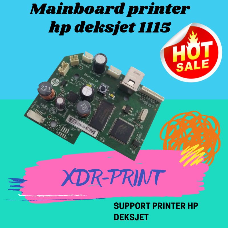 Mainboard printer HP Deksjet 1115 motherboard printer hp mesin printer hp 1115