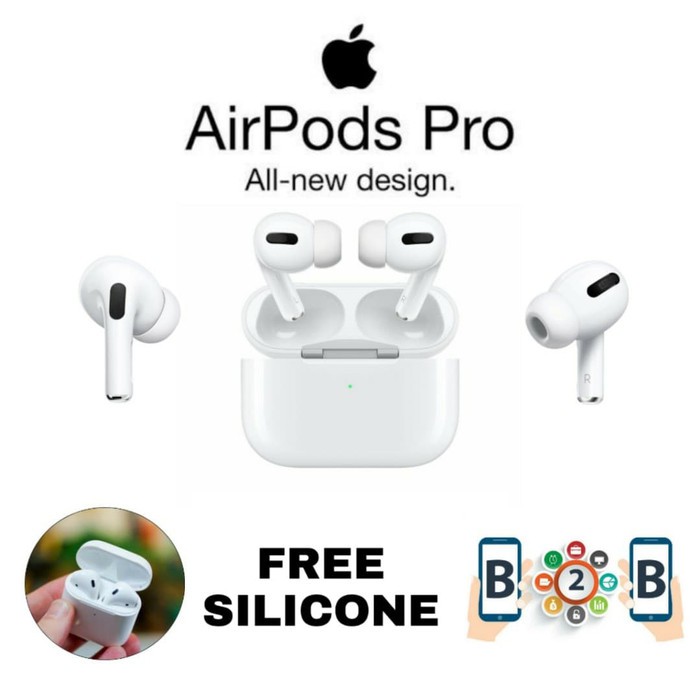 APPLE AIRPODS PRO WITH WIRELESS CHARGING ORIGINAL - AIRPOD - Free Silicone